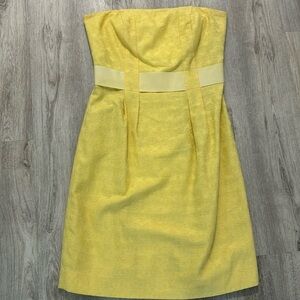 Lilly Pulitzer Vanessa strapless dress in a sunny yellow Size 0